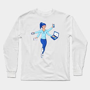 Super Freelance Woman Long Sleeve T-Shirt